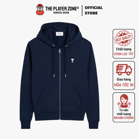 Áo Khoác Ami Paris Ami De Coeur - Navy