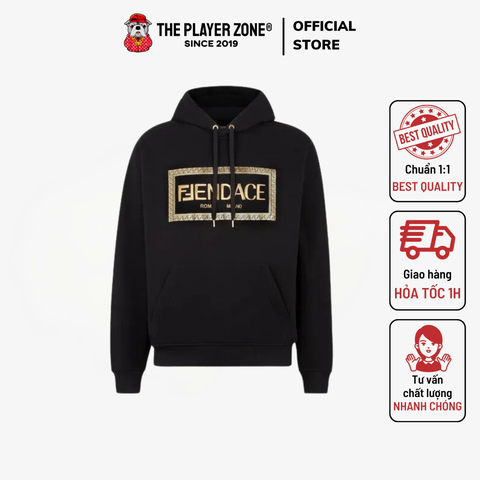 Áo Hoodie Versace Fendi X Versace Sweatshirts - Đen