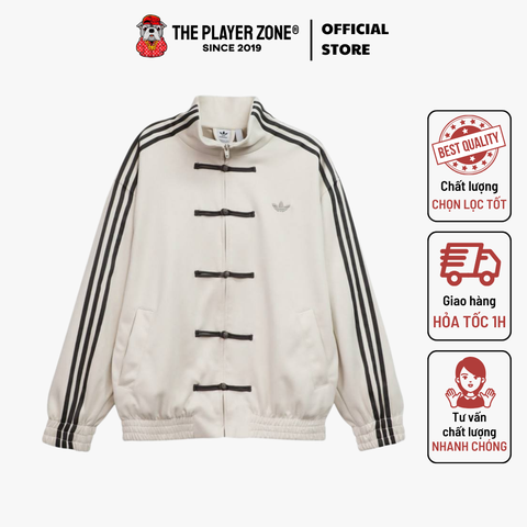 Áo Khoác China Exclusive Year of the Snake (sọc xám) - Trắng