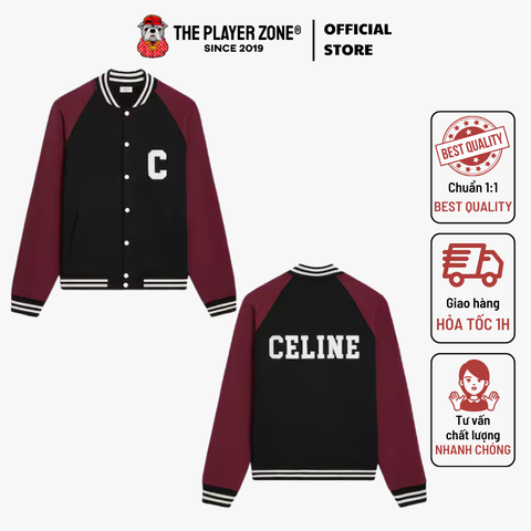 Áo Khoác Celine Teddy Jacket IN College Fleece