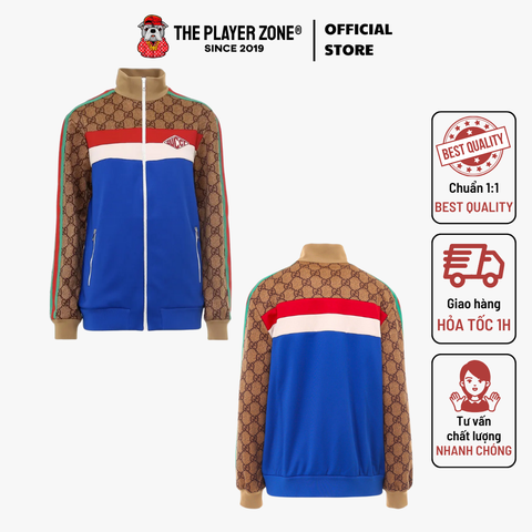 Áo Khoác Gucci GG Logo Technical Jersey Track Jacket