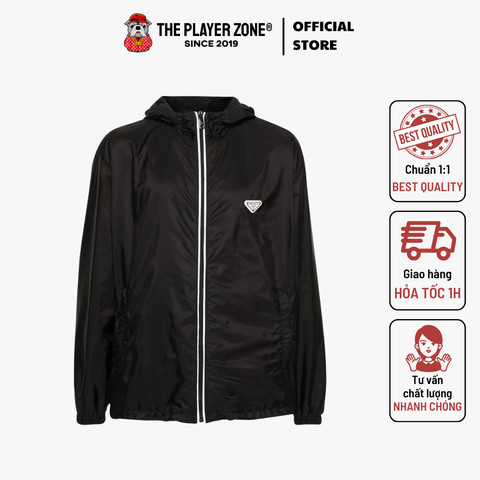 Áo Khoác Prada Re-Nylon Enamel triangle-logo Jacket - Đen
