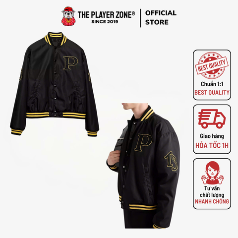 Áo Khoác Re-Nylon Bomber Jacket with Patch - Đen