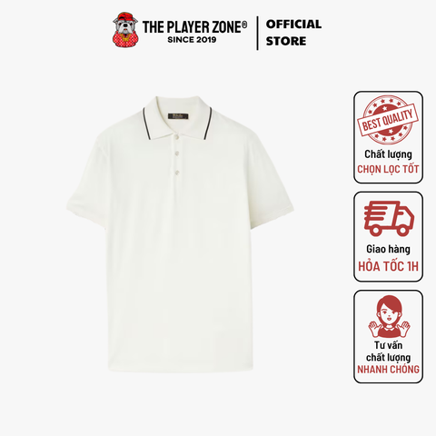 Áo Polo Loro Piana Regatta Cotton Jersey - Trắng