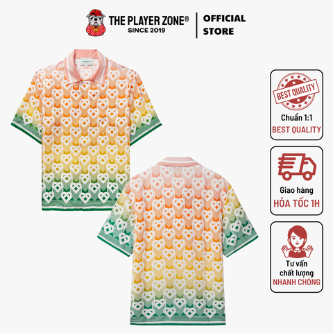 Áo sơ mi CASABLANCA Printed Silk-Twill Shirt