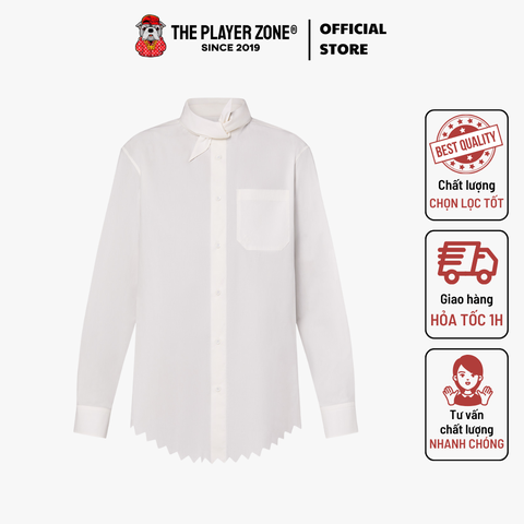 Áo sơ mi Louis Vuitton Knotted Collar Long-Sleeved Shirt