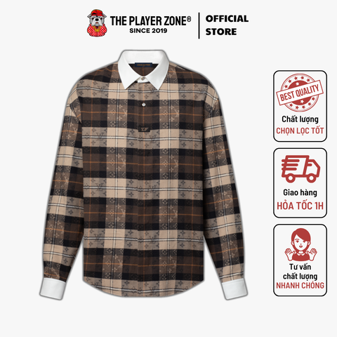 Áo sơ mi LV Louis Vuitton Monogram Flannel Long-Sleeved