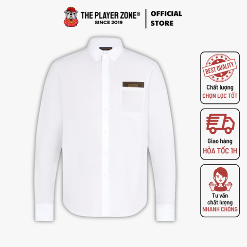 Áo sơ mi LV Louis Vuitton Regular DNA Poplin Shirt - Trắng