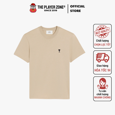 Áo Thun Ami Cotton Ami De Coeur T-shirt - Beige