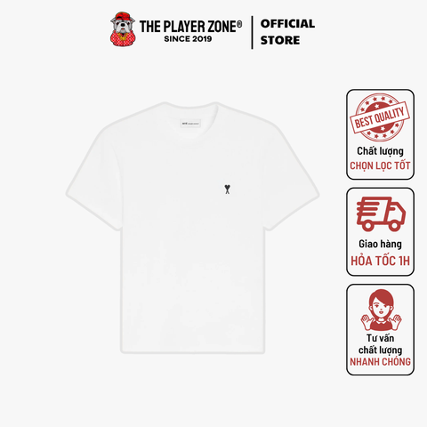 Áo Thun Ami Cotton Ami De Coeur T-shirt - White