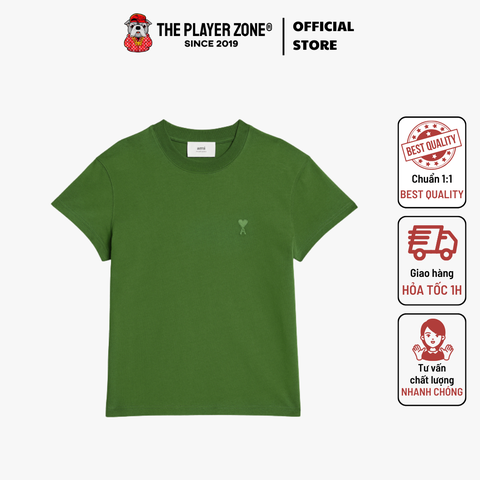 Áo Thun AMI Paris Ami De Coeur Tonal T-shirt - Green