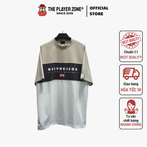 Áo thun Balenciaga Men's Unity Sport T-shirt Large Fit in Heather Cream