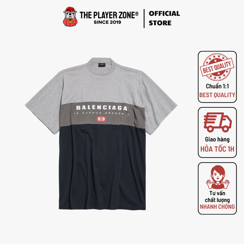 Áo thun Balenciaga Men's Unity Sport T-shirt Large Fit in Heather Grey