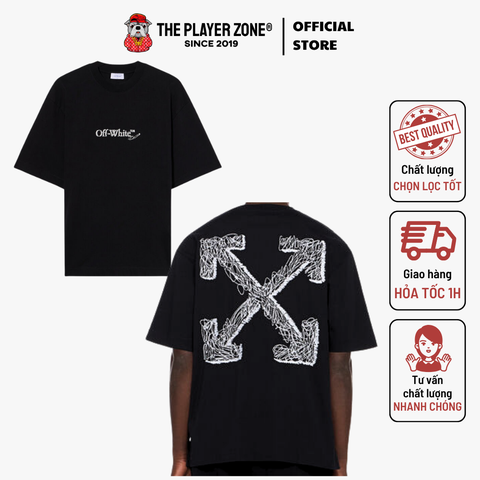 Áo Thun Black Scribble Arrow Skate T-shirt - Đen