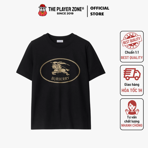 Áo Thun Burberry Graphic crew neck t-shirt (Slim) - Đen