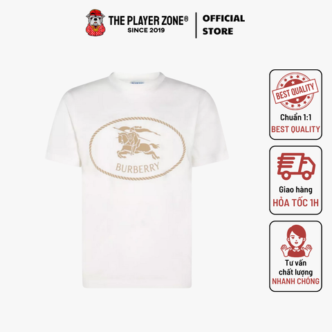 Áo Thun Burberry Graphic crew neck t-shirt (Slim) - Trắng