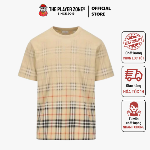 Áo thun Burberry Men's White T-Shirt - Nâu