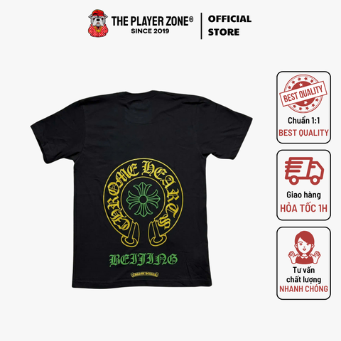 Áo Thun Chrome Hearts Beijing 10 years exclusive horseshoe tee - đen