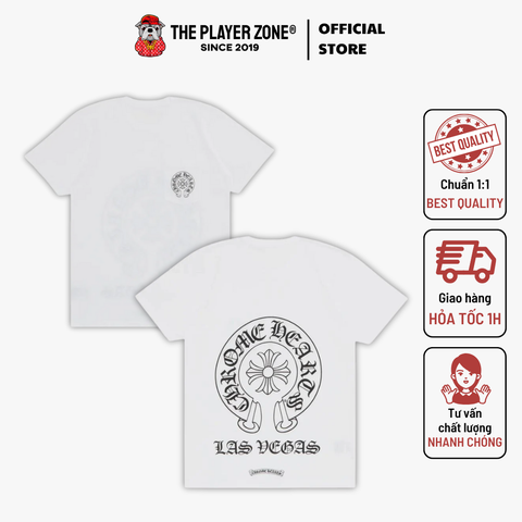 Áo Thun Chrome Hearts Las Vegas Horseshoe T-shirt - White