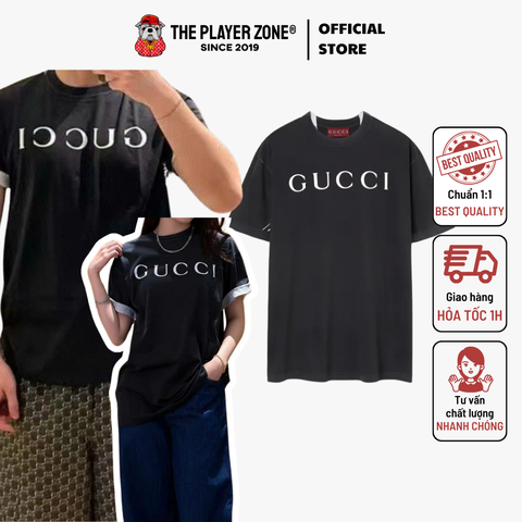 Áo thun Gucci SS25 T-Shirt With Logo - Đen