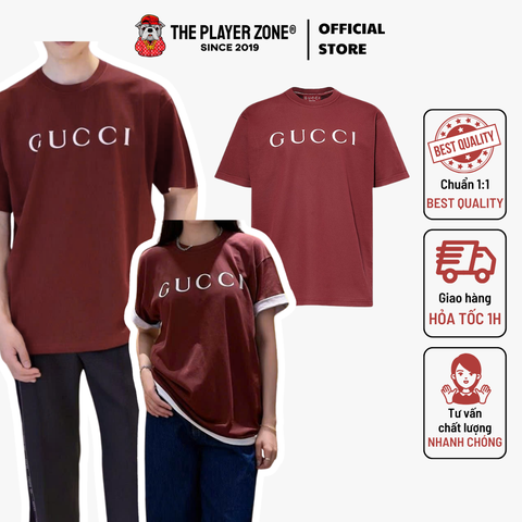 Áo thun Gucci Red Encore T-Shirt With Logo - đỏ