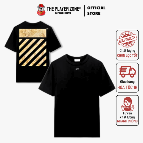 Áo Thun Diagonal Skate Logo T-Shirt- Đen