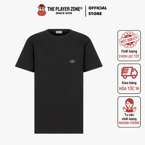 Áo Thun CD Icon T-Shirt, Fitted Silhouette Black - Đen