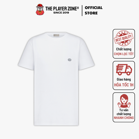 Áo Thun CD Icon T-Shirt, Fitted Silhouette Black - Đen