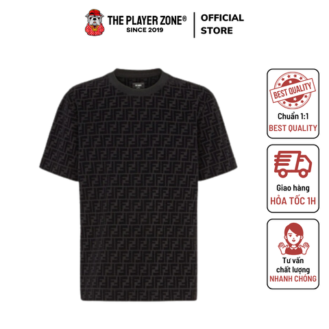 Áo Thun Fendi All-Over Logo (Black)