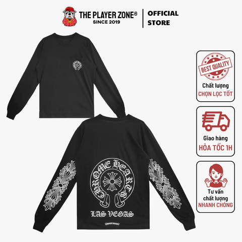 Áo Sweater Chrome Hearts Las Vegas Horseshoe long-sleeve - Đen