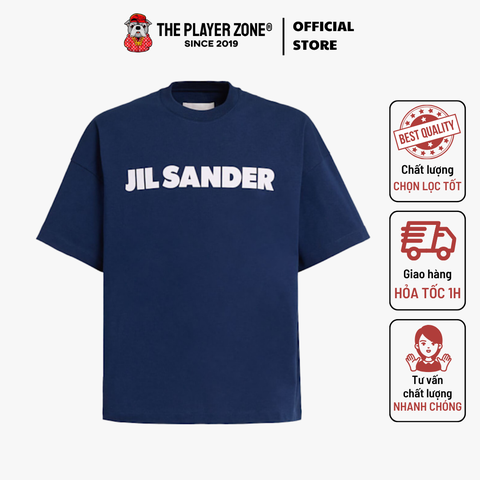 Áo Thun Jil sander logo cotton t-shirt - Jil Sander - Navy