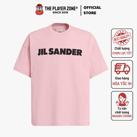 Áo Thun Jil sander logo cotton t-shirt - Jil Sander - Pink