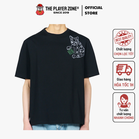 Áo Thun Loose fit T-shirt in cotton - Black