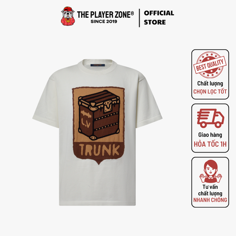 Áo Thun LV Graphic Short-Sleeved Crewneck - trắng