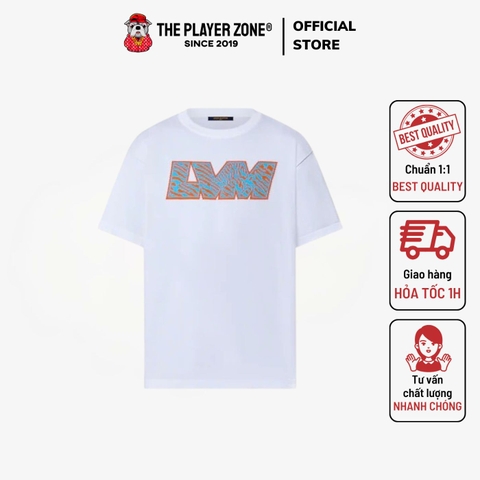 Áo thun LV Short-Sleeved Cotton Crewneck - Trắng