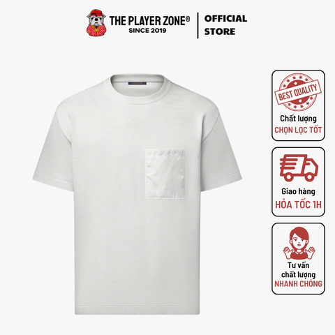 Áo Thun Monogram Nylon Details - Trắng