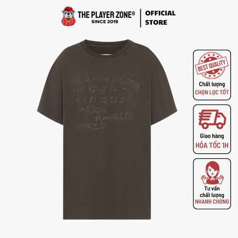 Áo Thun Numerical cotton T-shirt - Nâu