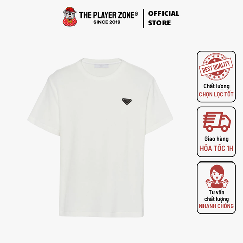 Áo Thun Triangle-logo Terry - trắng