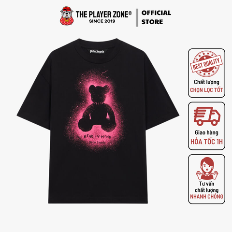 Áo thun Spray Bear Regular T-shirt- đen