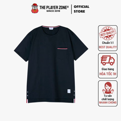 Áo Thun Thom Browne Patch Pocket Short Sleeve T-Shirt - Navy