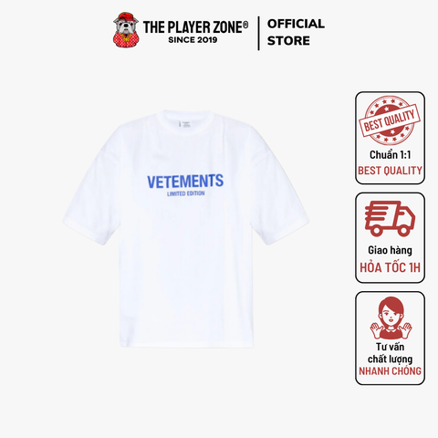 Áo thun Vetements Logo Printed Crewneck T-Shirt - Trắng