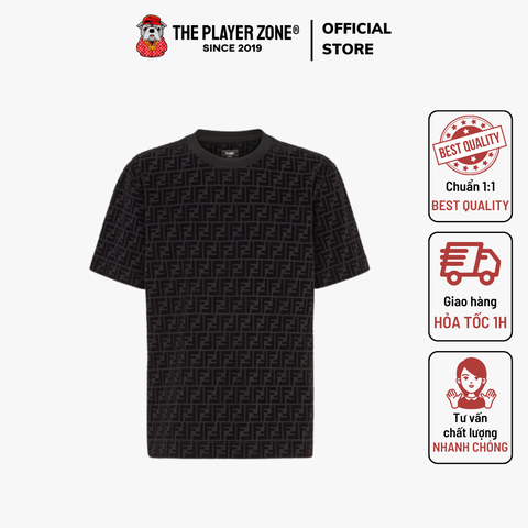 Áo Thun Fendi All-Over Logo (Black)