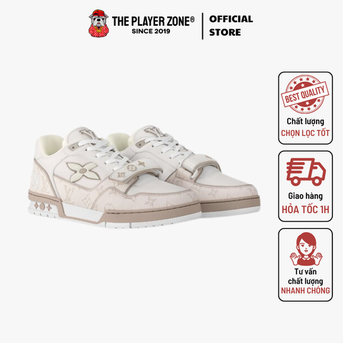 Giày Louis Vuitton LV Trainers With Tab blue Best Quality -  Beige