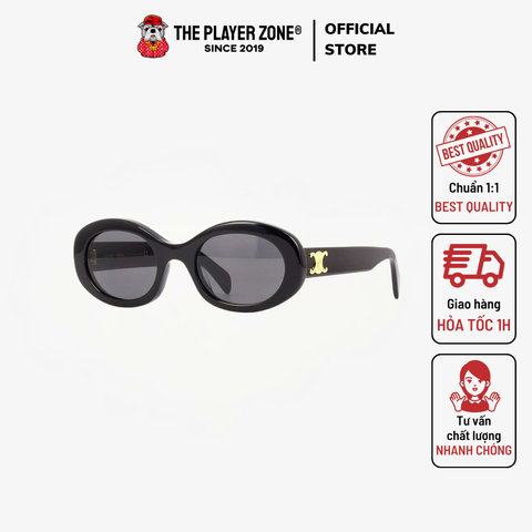 Kính Celine CL40194 38N0 (Logo Vàng) - Đen