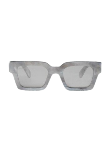 Kính OFF-WHITE Rectangle-Frame Light Grey Marble Virgil SUNGLASSES Bản Best Quality (Like Auth)