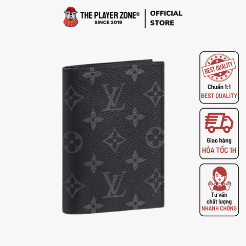 Ví Louis Vuitton LV Passport Holder Monogram Eclipse Best Quality