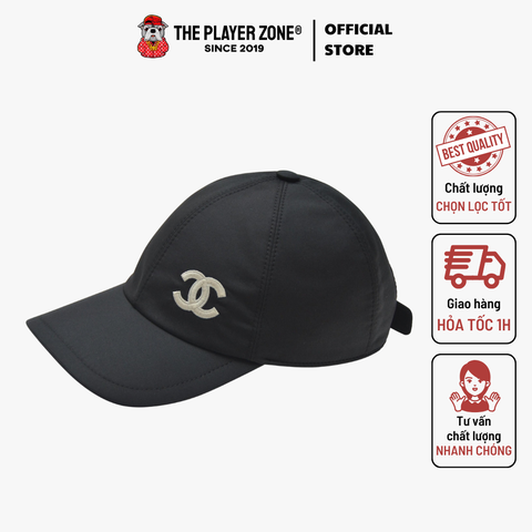 Nón Chanel CC Beaded Cap - Đen