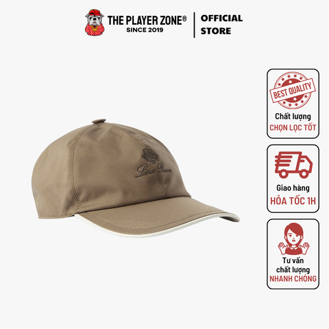 Nón Loro Piana Embroidered Logo - Beige