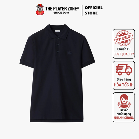 Áo Polo Horse Cotton Polo Shirt In Coal Black