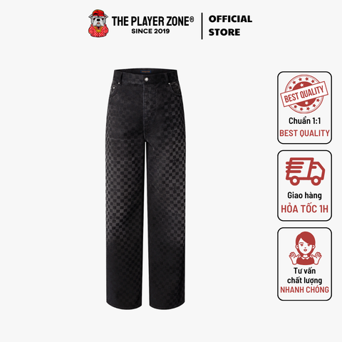 Quần Dài LV Black Pants Ready to Wear - Đen